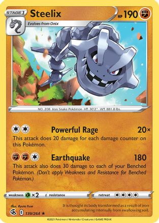 Image of Steelix (139/264) (Theme Deck Exclusive) [Sword & Shield: Fusion Strike]