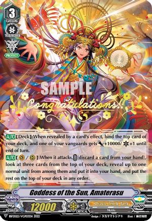 Image of Goddess of the Sun, Amaterasu (Hot Stamped) (BSF2022/VGP03EN 2022) [Bushiroad Event Cards]