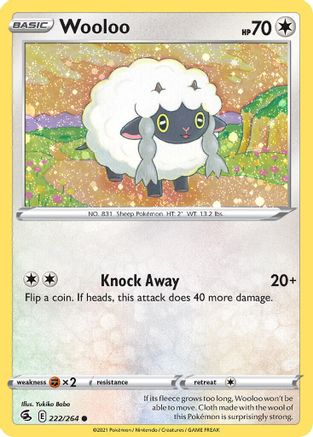 Image of Wooloo (222/264) (Cosmos Holo) [Sword & Shield: Fusion Strike]