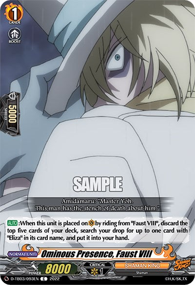 Image of Ominous Presence, Faust VIII (D-TB03/093EN) [Shaman King]
