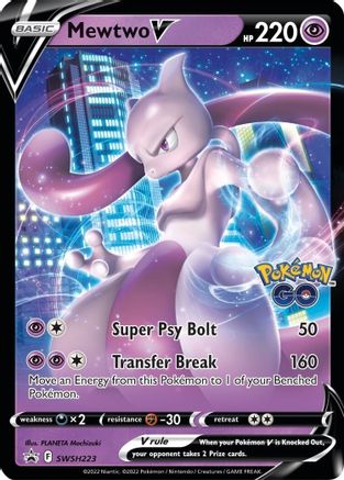 Image of Mewtwo V (SWSH223) [Sword & Shield: Black Star Promos]
