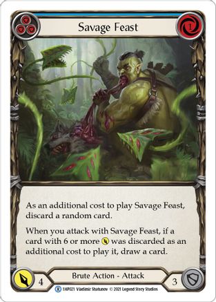 Image of Savage Feast (Blue) [1HP021] (History Pack 1)