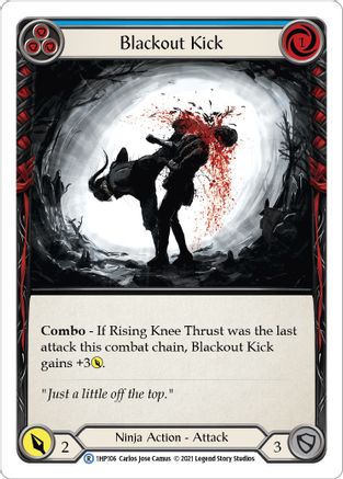 Image of Blackout Kick (Blue) [1HP106] (History Pack 1)