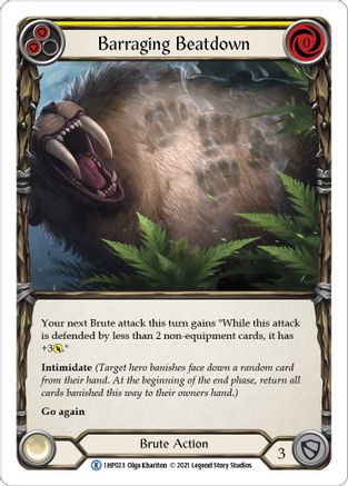Image of Barraging Beatdown (Yellow) [1HP023] (History Pack 1)