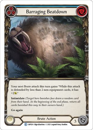 Image of Barraging Beatdown (Blue) [1HP024] (History Pack 1)