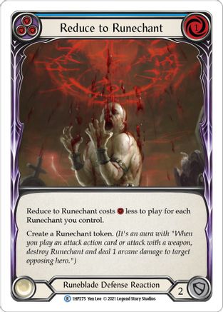 Image of Reduce to Runechant (Blue) [1HP275] (History Pack 1)