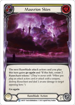 Image of Mauvrion Skies (Yellow) [1HP277] (History Pack 1)