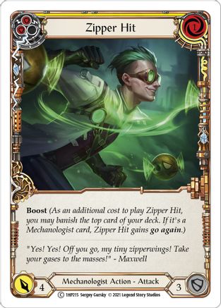 Image of Zipper Hit (Yellow) [1HP215] (History Pack 1)