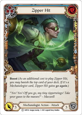 Image of Zipper Hit (Blue) [1HP216] (History Pack 1)