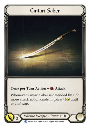 Image of Cintari Saber (Left) [1HP141] (History Pack 1)