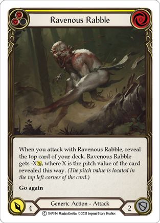 Image of Ravenous Rabble (Yellow) [1HP394] (History Pack 1)