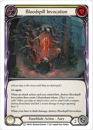 Image of Bloodspill Invocation (Yellow) [1HP292] (History Pack 1)
