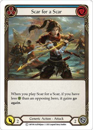 Image of Scar for a Scar (Blue) [1HP398] (History Pack 1)