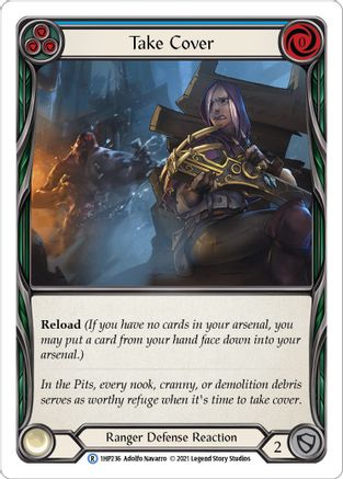 Image of Take Cover (Blue) [1HP236] (History Pack 1)
