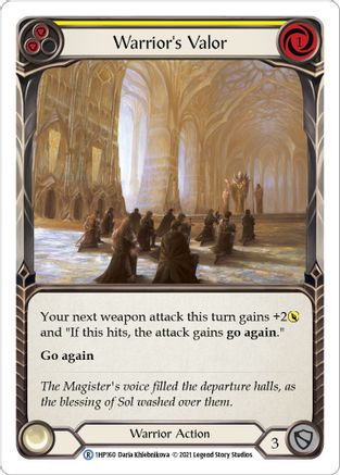 Image of Warrior's Valor (Yellow) [1HP160] (History Pack 1)