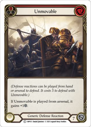 Image of Unmovable (Red) [1HP411] (History Pack 1)