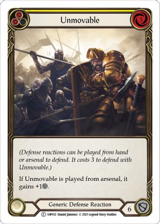 Image of Unmovable (Yellow) [1HP412] (History Pack 1)