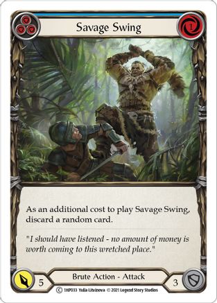 Image of Savage Swing (Blue) [1HP033] (History Pack 1)