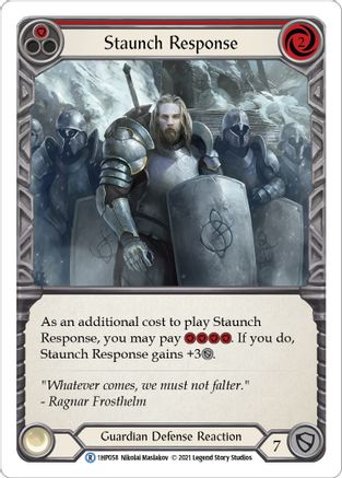 Image of Staunch Response (Red) [1HP058] (History Pack 1)