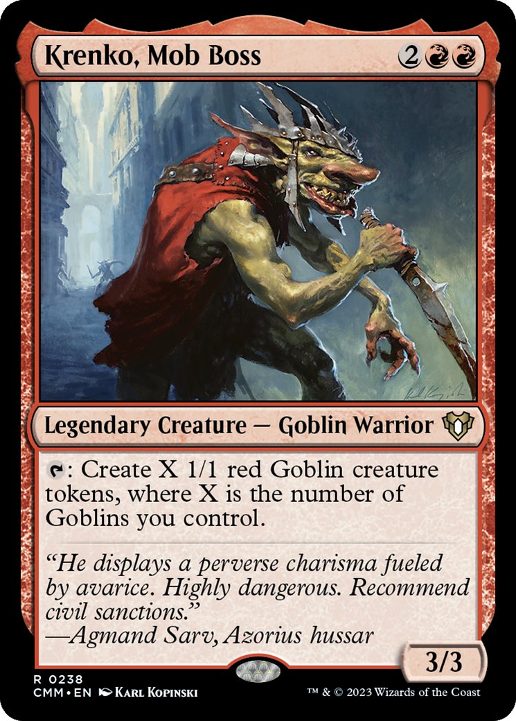 Image of Krenko, Mob Boss [Commander Masters]
