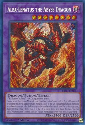 Image of Alba-Lenatus the Abyss Dragon [DIFO-EN035] Secret Rare