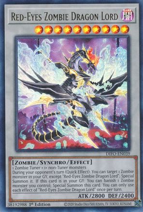 Image of Red-Eyes Zombie Dragon Lord [DIFO-EN039] Ultra Rare