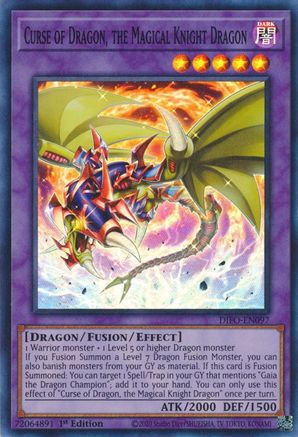 Image of Curse of Dragon, the Magical Knight Dragon [DIFO-EN097] Super Rare
