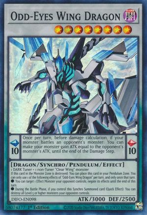 Image of Odd-Eyes Wing Dragon [DIFO-EN098] Super Rare
