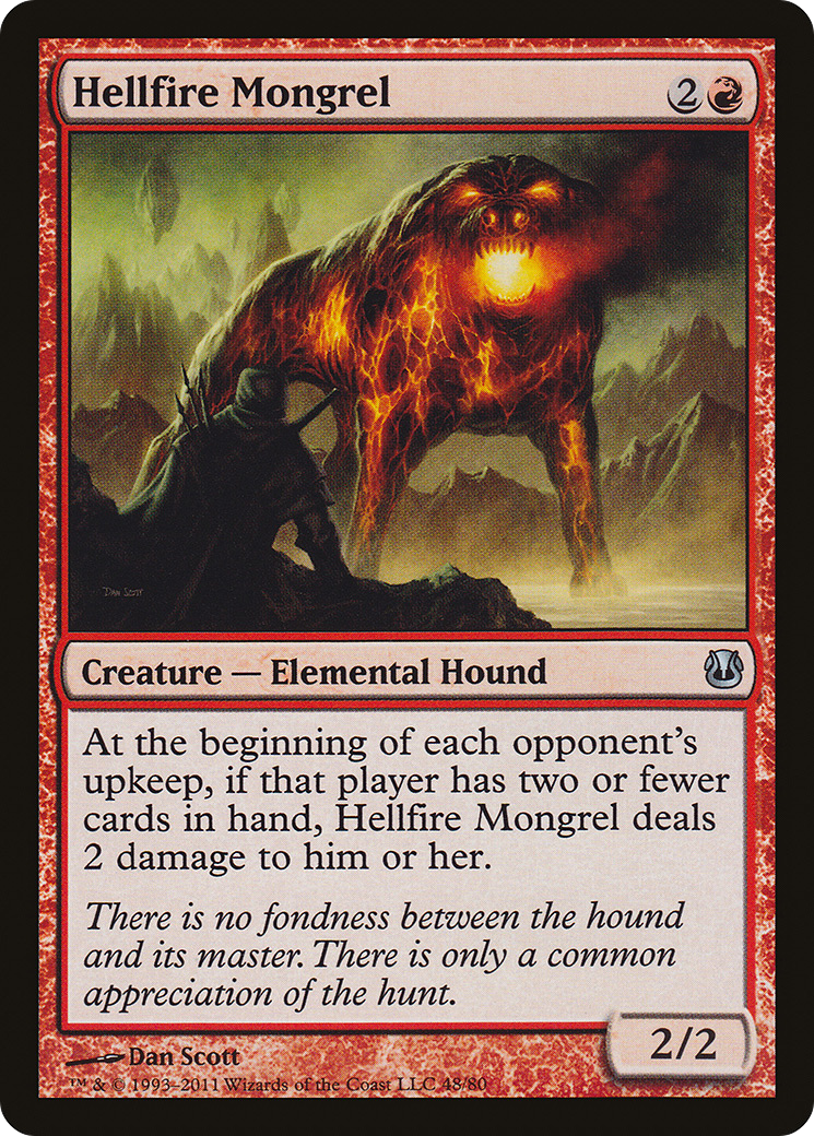 Image of Hellfire Mongrel [Duel Decks: Ajani vs. Nicol Bolas]