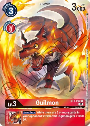 Image of Guilmon [BT2-009] (Tamer's Card Set 1) [Release Special Booster Promos]