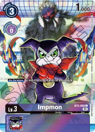 Image of Impmon [BT2-068] (Tamer's Card Set 1) [Release Special Booster Promos]