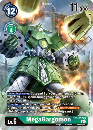 Image of MegaGargomon [BT3-057] (Tamer's Card Set 1) [Release Special Booster Promos]