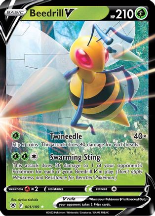 Image of Beedrill V (001/189) [Sword & Shield: Astral Radiance]