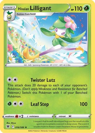 Image of Hisuian Lilligant (016/189) [Sword & Shield: Astral Radiance]