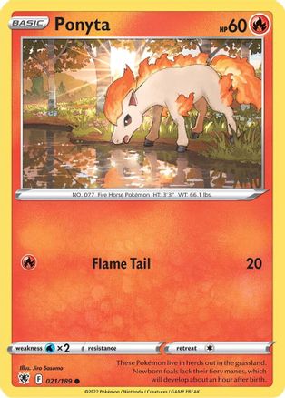 Image of Ponyta (021/189) [Sword & Shield: Astral Radiance]