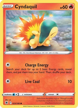 Image of Cyndaquil (023/189) [Sword & Shield: Astral Radiance]
