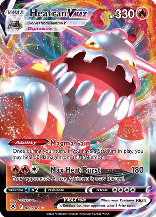 Image of Heatran VMAX (026/189) [Sword & Shield: Astral Radiance]