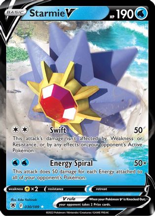 Image of Starmie V (030/189) [Sword & Shield: Astral Radiance]