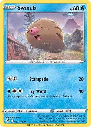 Image of Swinub (031/189) [Sword & Shield: Astral Radiance]