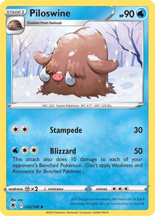 Image of Piloswine (032/189) [Sword & Shield: Astral Radiance]