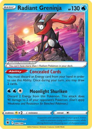 Image of Radiant Greninja (046/189) [Sword & Shield: Astral Radiance]