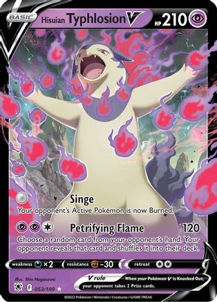 Image of Hisuian Typhlosion V (053/189) [Sword & Shield: Astral Radiance]