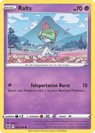 Image of Ralts (060/189) [Sword & Shield: Astral Radiance]