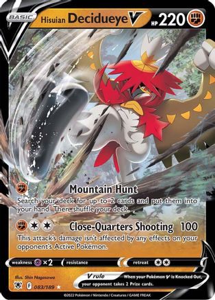 Image of Hisuian Decidueye V (083/189) [Sword & Shield: Astral Radiance]