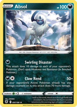 Image of Absol (097/189) [Sword & Shield: Astral Radiance]