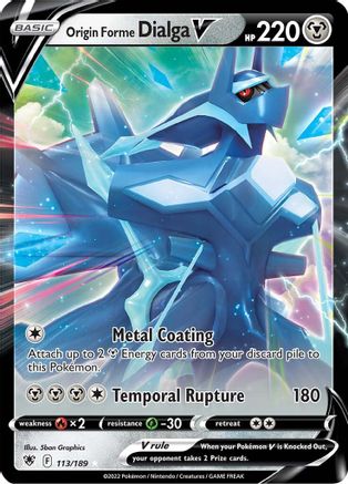 Image of Origin Forme Dialga V (113/189) [Sword & Shield: Astral Radiance]