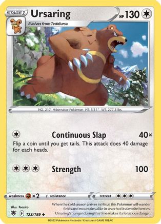 Image of Ursaring (123/189) [Sword & Shield: Astral Radiance]