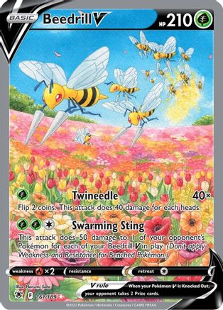 Image of Beedrill V (161/189) [Sword & Shield: Astral Radiance]