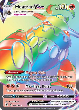 Image of Heatran VMAX (191/189) [Sword & Shield: Astral Radiance]