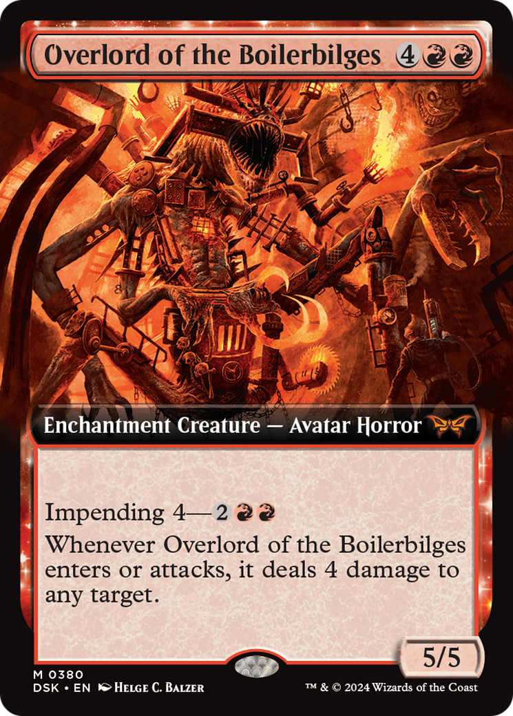 Image of Overlord of the Boilerbilges (Extended Art) [Duskmourn: House of Horror]